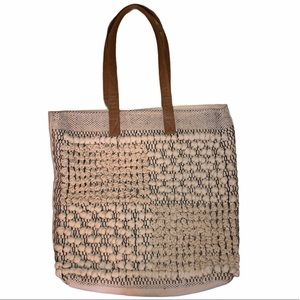 Straw Studios Weaved Tote Hobo